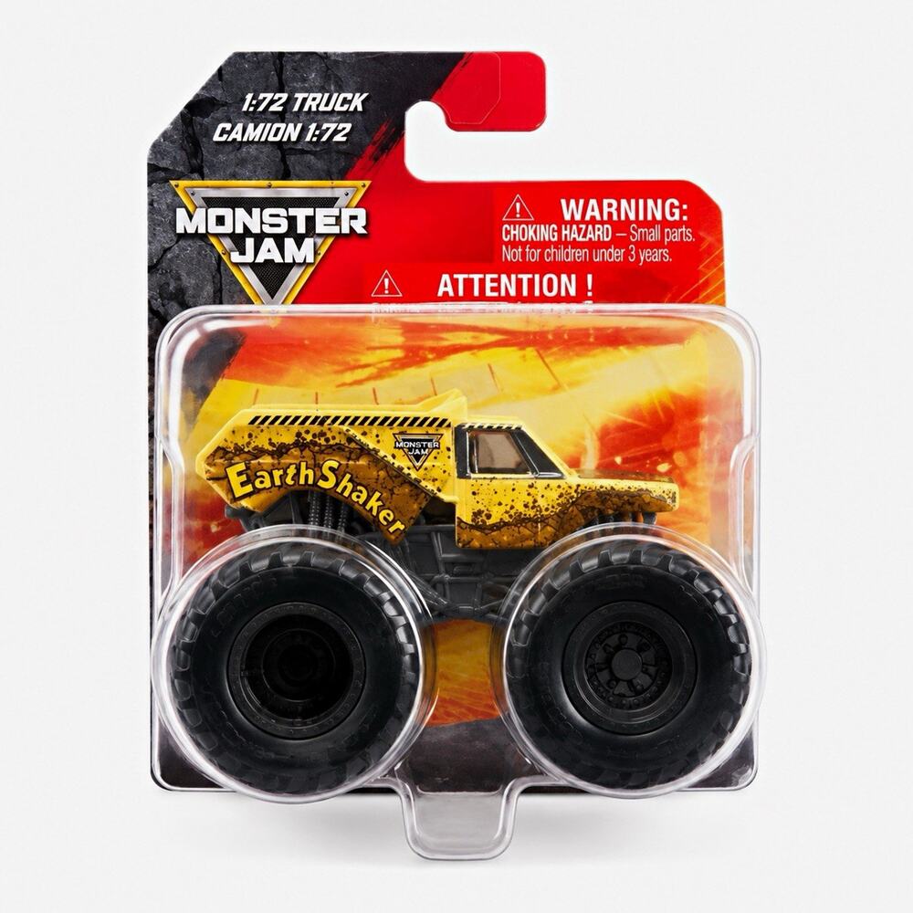Monster Jam EarthShaker 1:72 Diecast Monster Truck Yellow/Black Unopened Box